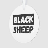 Black Sheep Bold Distressed Rebel Streetwear Art Ornament (Vorderseite)