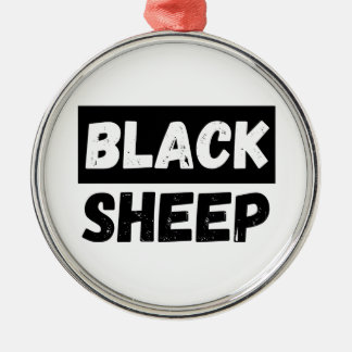 Black Sheep Bold Distressed Rebel Streetwear Art Ornament Aus Metall