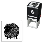 Black Sheep Cartoon Permastempel (Beispiel)