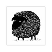 Black Sheep Cartoon Permastempel (Design)
