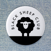Black Sheep Club | Modernes Niedlich Button