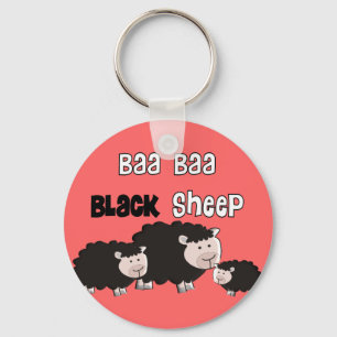 Black Sheep Designs "Baa Baa Black Sheep" Schlüsselanhänger