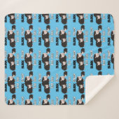 Black Sheep Designs "Baa Baa Black Sheep" Sherpadecke (Vorderseite (Horizontal))