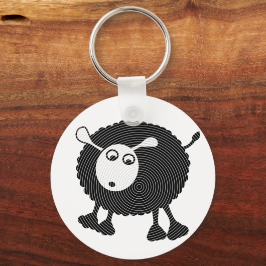 Black Sheep Geschenk-Schlüsselanhänger Schlüsselanhänger (Vorderseite)