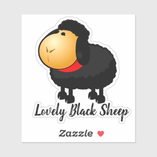 Black Sheep Lovely & Love Aufkleber (Blatt)