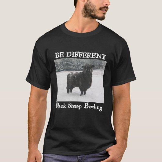 Black Sheep Men-T-Shirt T-Shirt (Vorderseite)
