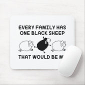 Black Sheep Mousepad (Mit Mouse)