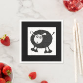 Black Sheep Paper Napkins-Set von 50 Serviette (Beispiel)