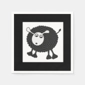 Black Sheep Paper Napkins-Set von 50 Serviette (Vorderseite)