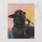 Black Sheep Singer Postkarte (Vorderseite)