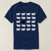 Black Sheep Sweater Pattern T-Shirt (Design vorne)