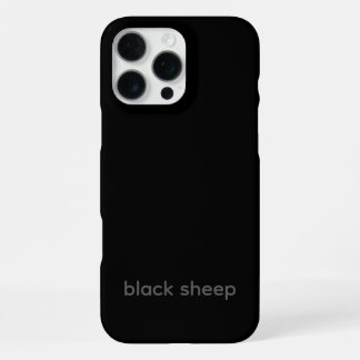Black Sheep - Typografie-Etui iPhone 16 Pro Max Hülle