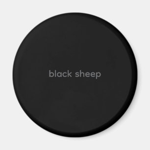 Black Sheep - Typografie-Magnet Magnet