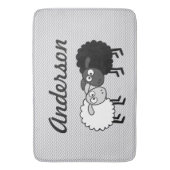 Black Sheep Weiße Schafe große Badematte (Vorderseite Vertikal)