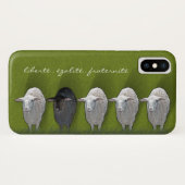 Black Sheep White Sheep Fünf Case-Mate iPhone Hülle (Rückseite (Horizontal))