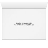 Black Sheep White Sheep Grußkarte (Innenansicht Horizontal (Unten))