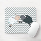 Black Sheep White Sheep Mousepad (Mit Mouse)