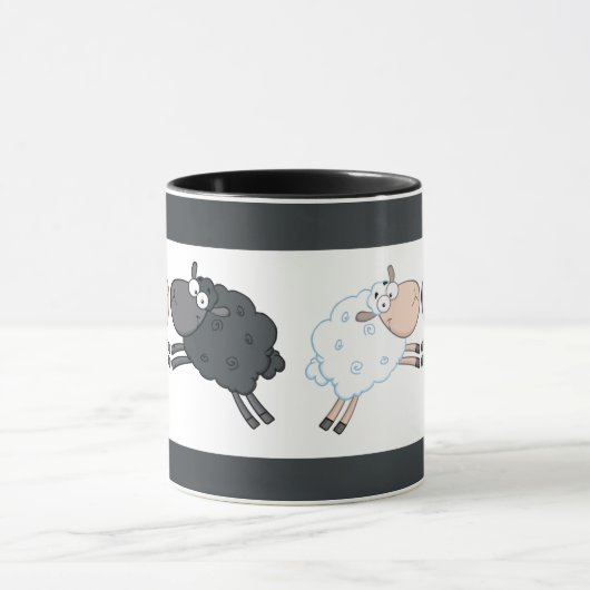 Black Sheep White Sheep Tasse (Zentrum)