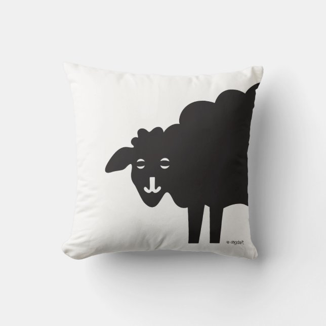 Black Sheep Wine Country Pillow Kissen (Vorderseite)