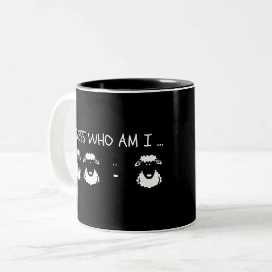 Black Sheep Zwei-Tone-Kaffee-Tasse Zweifarbige Tasse (Vorderseite Links)