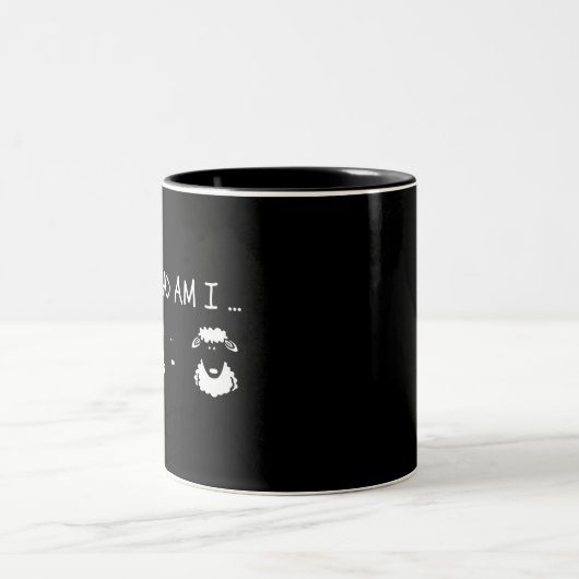 Black Sheep Zwei-Tone-Kaffee-Tasse Zweifarbige Tasse (Mittel)