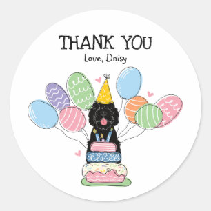 Black Sheepadoodle Fevor Tags Sticker