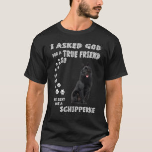 Black Sheepdog Dog Mama Vater Kostüm Niedlich Schi T-Shirt