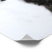 Black Shepherd Dog in the Snow Poster (Ecke)