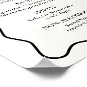 Black Shes binden das Bar des Knoten Brautparty Poster (Ecke)