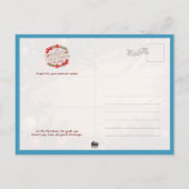 Black Shiba Inu and Samoyed dog with Snowman Postkarte (Rückseite)