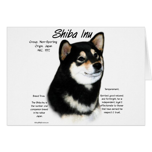 Black Shiba Inu History (Vorderseite (Horizontal))