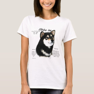 Black Shiba Inu History T-Shirt
