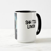 Black Shih Tzu Dog Tasse Cup (VorderseiteRechts)