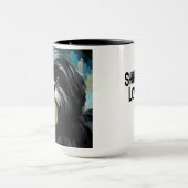 Black Shih Tzu Dog Tasse Cup (Zentrum)