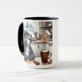 Black Shih Tzu Vielen Dank Weihnachts Coffee Tasse (Vorderseite Links)