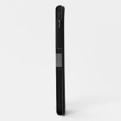 Black Shiny Stainless Steel Metal 7 Case-Mate iPhone Hülle (Hinten/Links)