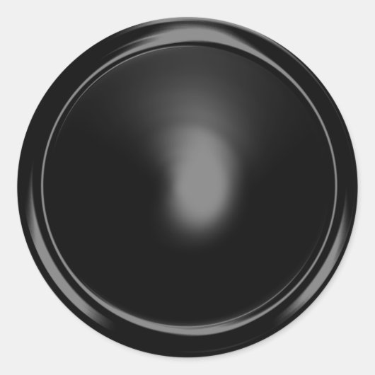 Black Shiny Umschlag Aufkleber (Vorderseite)