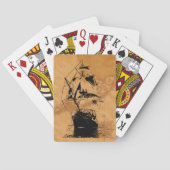 Black Ship-Silhouette Spielkarten (Rückseite)
