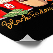 Black Shopng Friday Squad Coffee C Coffee Lover Poster (Ecke)