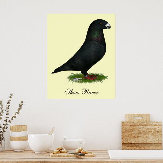 Black Show Racer Poster (Küche)