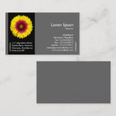 Black Side Band Blume - Blanket-Blume Visitenkarte (Vorne/Hinten)