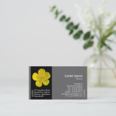 Black Side Band Blume - Buttercup Visitenkarte (Stehend Vorderseite)
