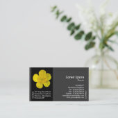 Black Side Band Blume - Buttercup Visitenkarte (Stehend Vorderseite)