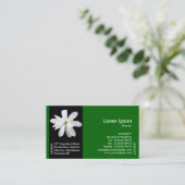 Black Side Band Blume - Magnolia - Green Visitenkarte (Stehend Vorderseite)