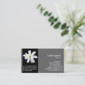 Black Side Band Blume - Magnolia Visitenkarte (Stehend Vorderseite)