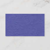 Black SideBand - Blue Paper Texture Visitenkarte (Rückseite)