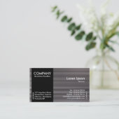 Black SideBand - Brushed Metal Tex Visitenkarte (Stehend Vorderseite)