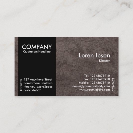 Black SideBand - EarthTexture Visitenkarte (Vorderseite)