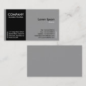 Black SideBand - Grau Visitenkarte (Vorne/Hinten)