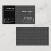 Black SideBand - Graue Textur Visitenkarte (Vorne/Hinten)